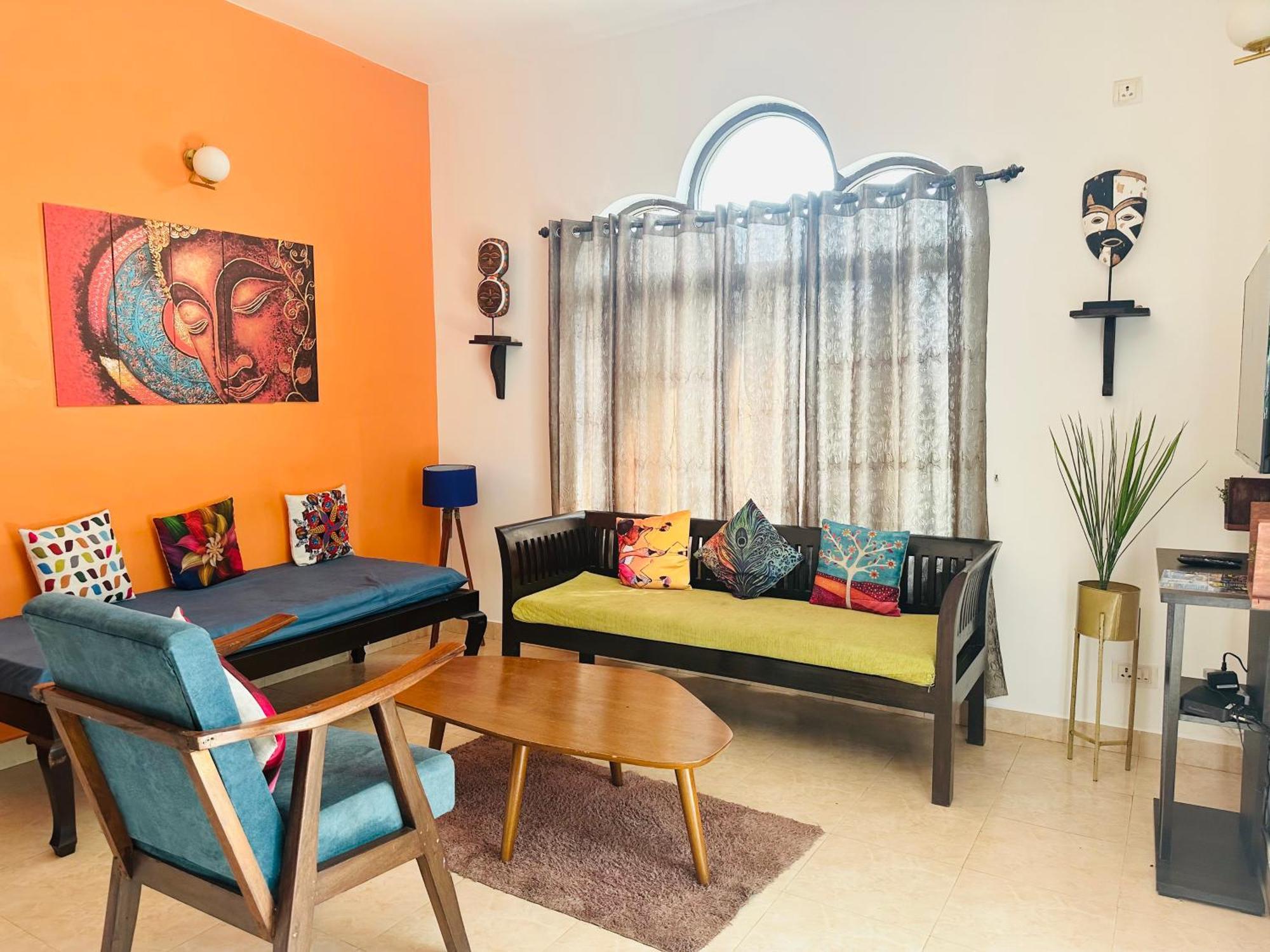Gr - Duplex 3bhk With Pool I Baga 5 Mins Villa