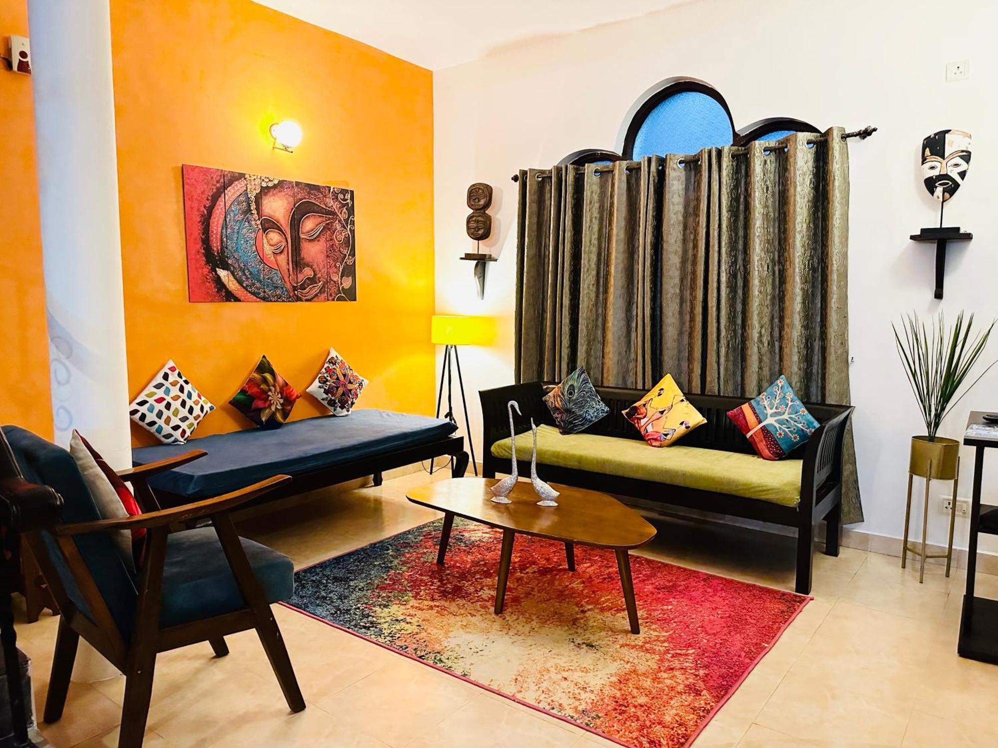 Gr - Duplex 3bhk With Pool I Baga 5 Mins *